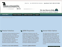 Tablet Screenshot of pensionappraisers.com